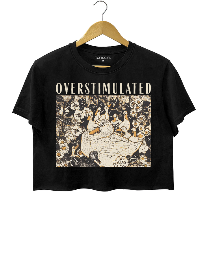 Overstimulated Mama Duck Crop Top