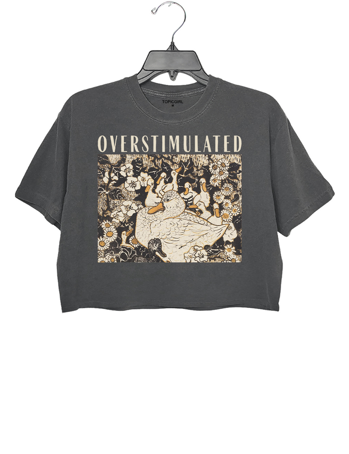 Overstimulated Mama Duck Crop Top