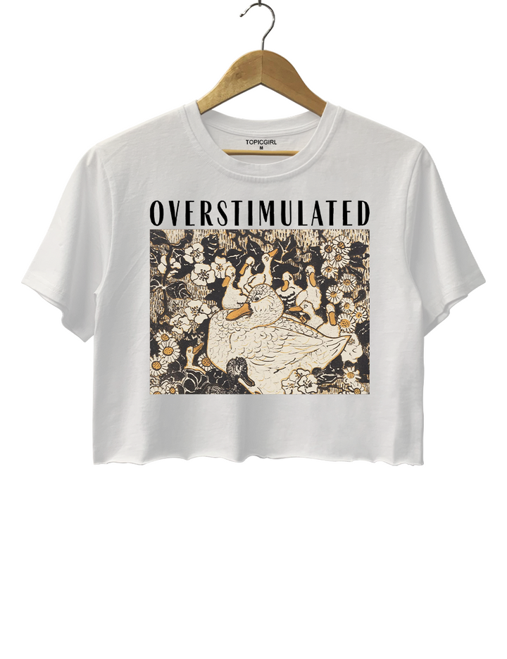 Overstimulated Mama Duck Crop Top