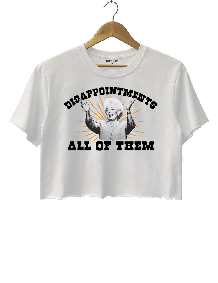 Disappointmenis All of Them Crop Top