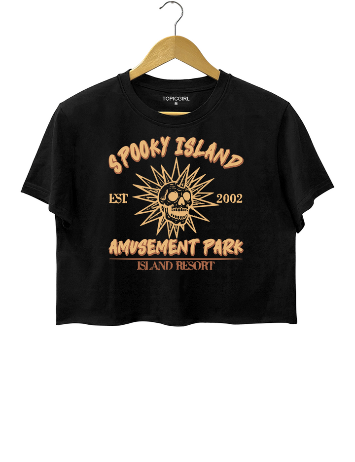 Funny Halloween Skeleton Crop Top