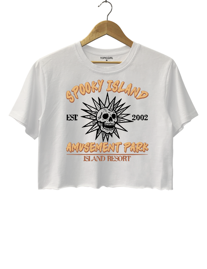 Funny Halloween Skeleton Crop Top