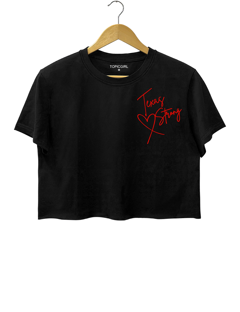 Texas Strong Wvhen You Go Through Deep Waters l'll Be With You Crop Top