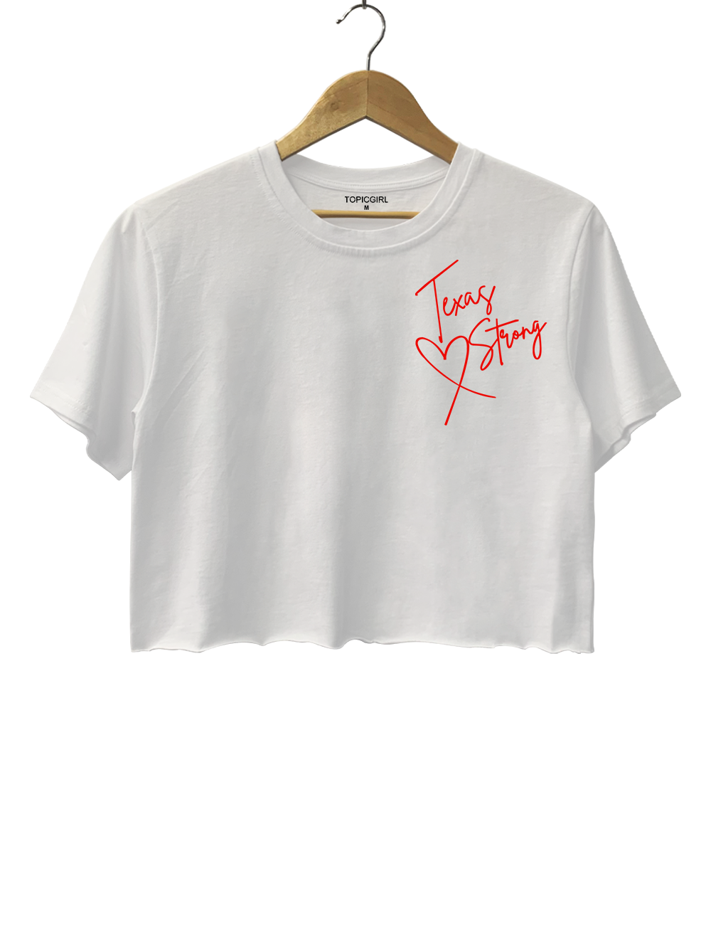 Texas Strong Wvhen You Go Through Deep Waters l'll Be With You Crop Top