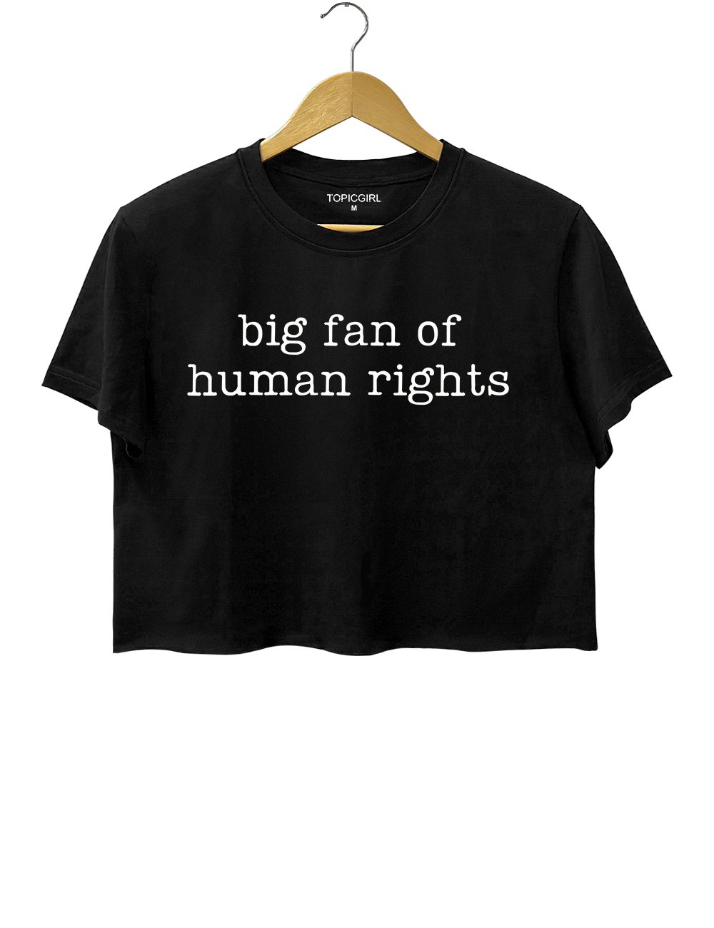 Big Fan Of Human Rights Crop Top