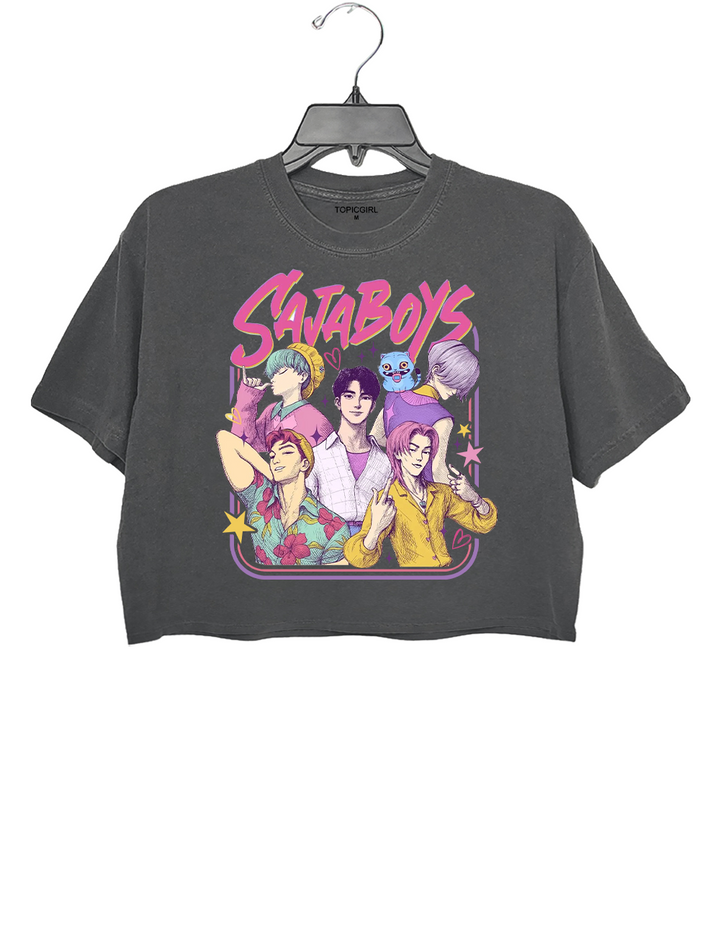 Saja Boys Boy Band Crop Top