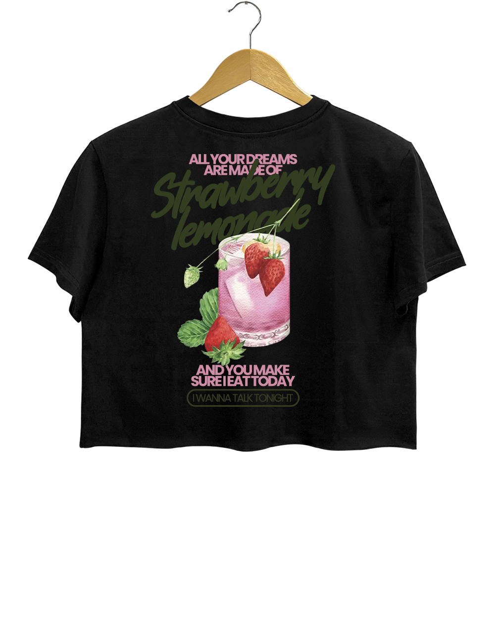 Strawberry Lemonade Definitely Maybe Morning Glory Manchester Gallagher Brothers Crop Top