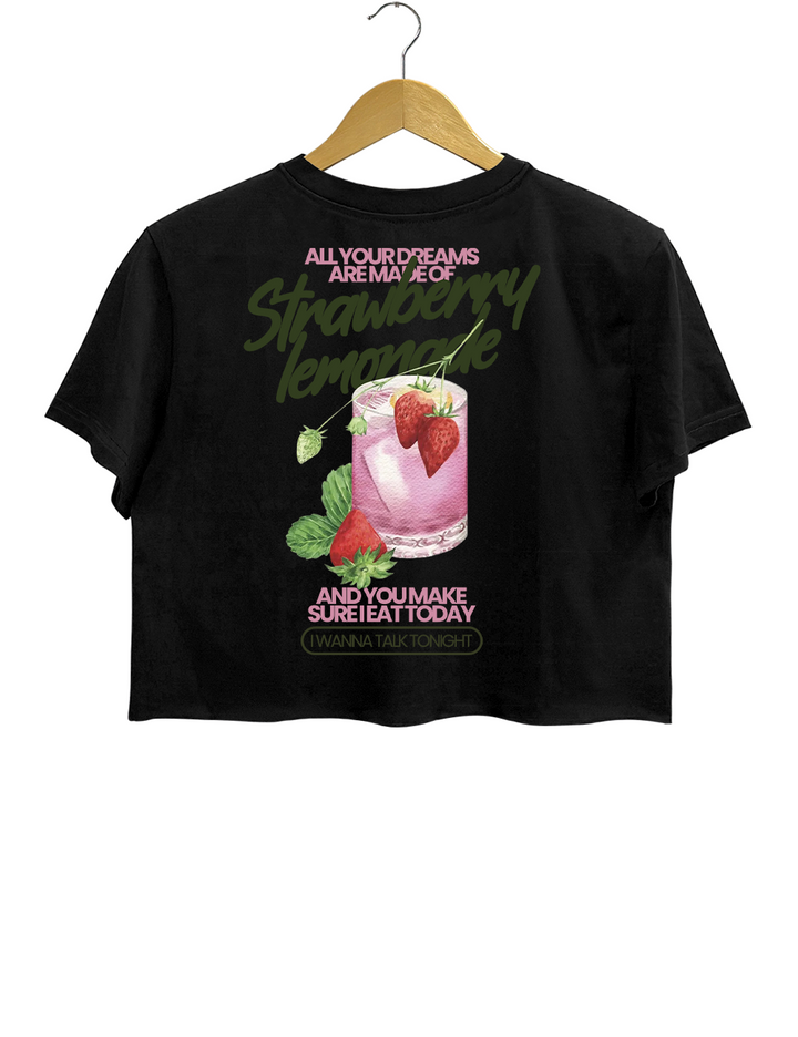 Strawberry Lemonade Definitely Maybe Morning Glory Manchester Gallagher Brothers Crop Top