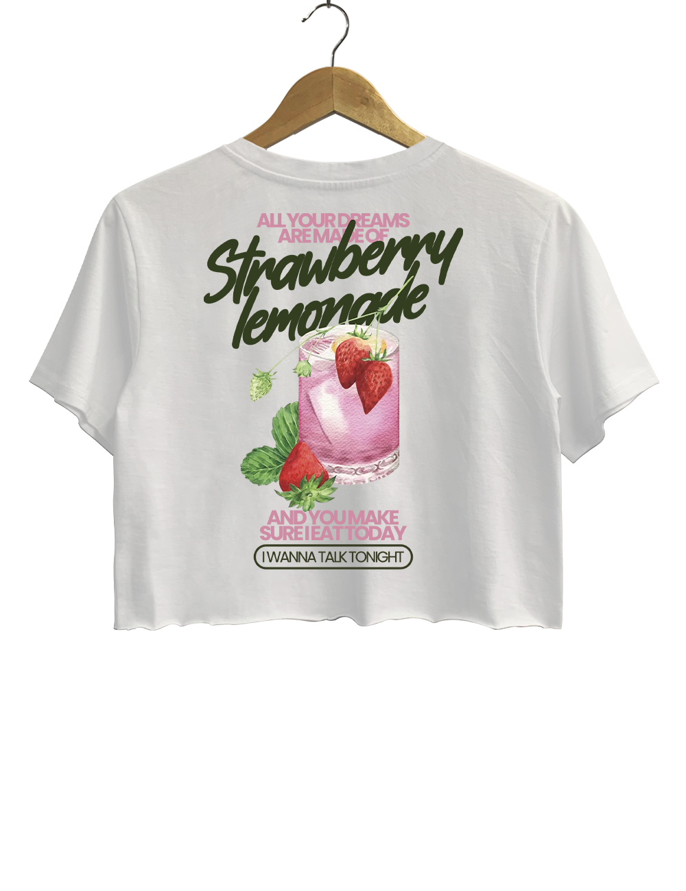 Strawberry Lemonade Definitely Maybe Morning Glory Manchester Gallagher Brothers Crop Top
