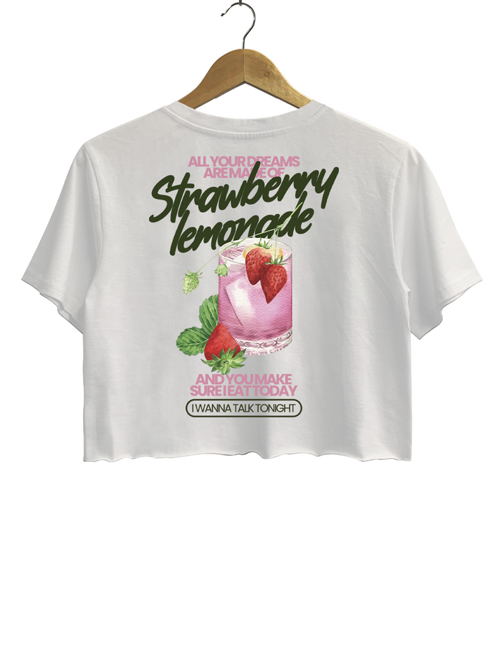 Strawberry Lemonade Definitely Maybe Morning Glory Manchester Gallagher Brothers Crop Top