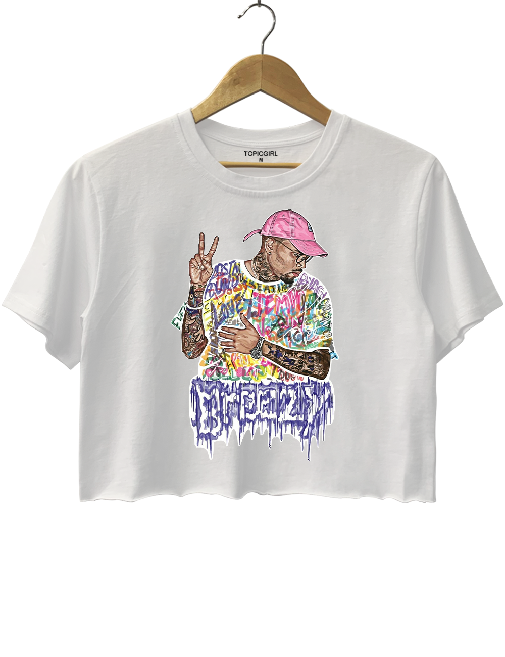 Chris Brown Breezy BoM XX Graphic Crop Top