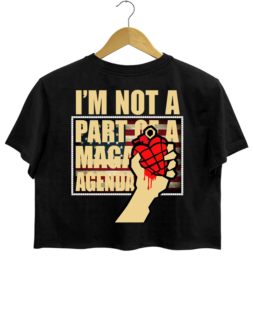 Don't Wanna Be An American ldiot Crop Top