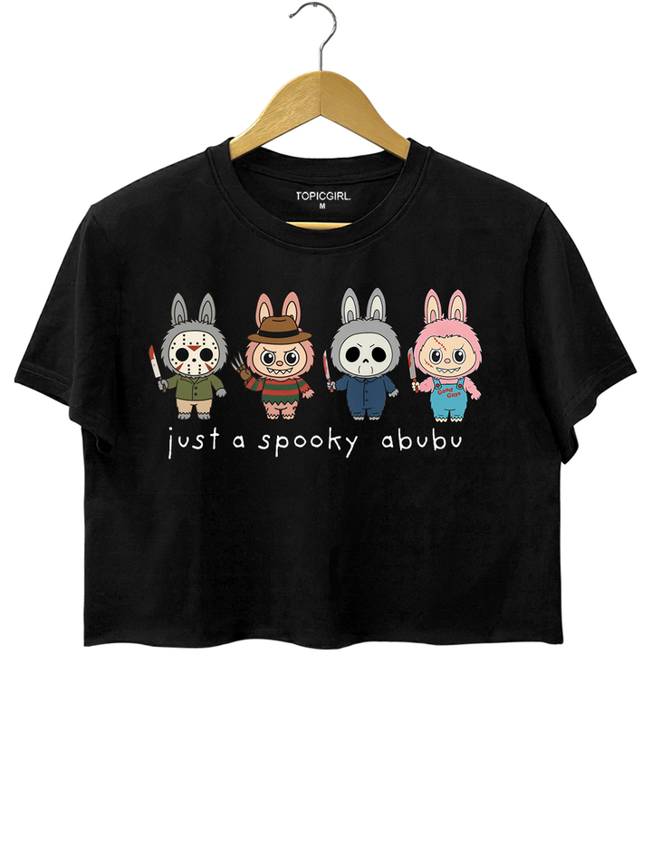 Spooky Labu Halloween Crop Top