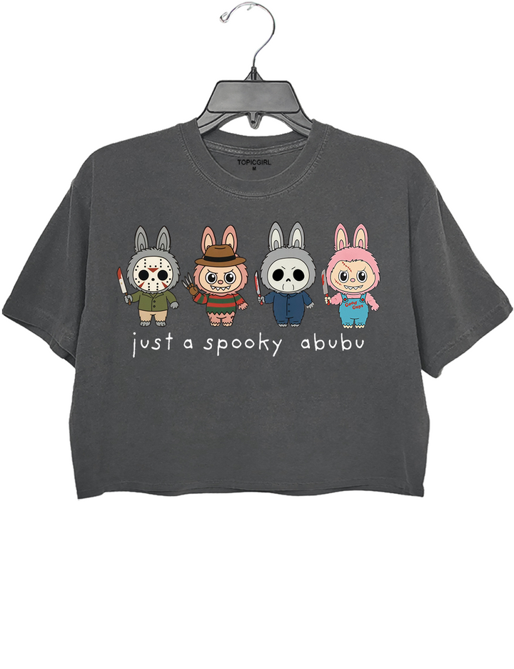 Spooky Labu Halloween Crop Top
