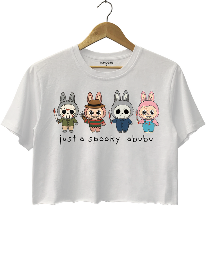 Spooky Labu Halloween Crop Top