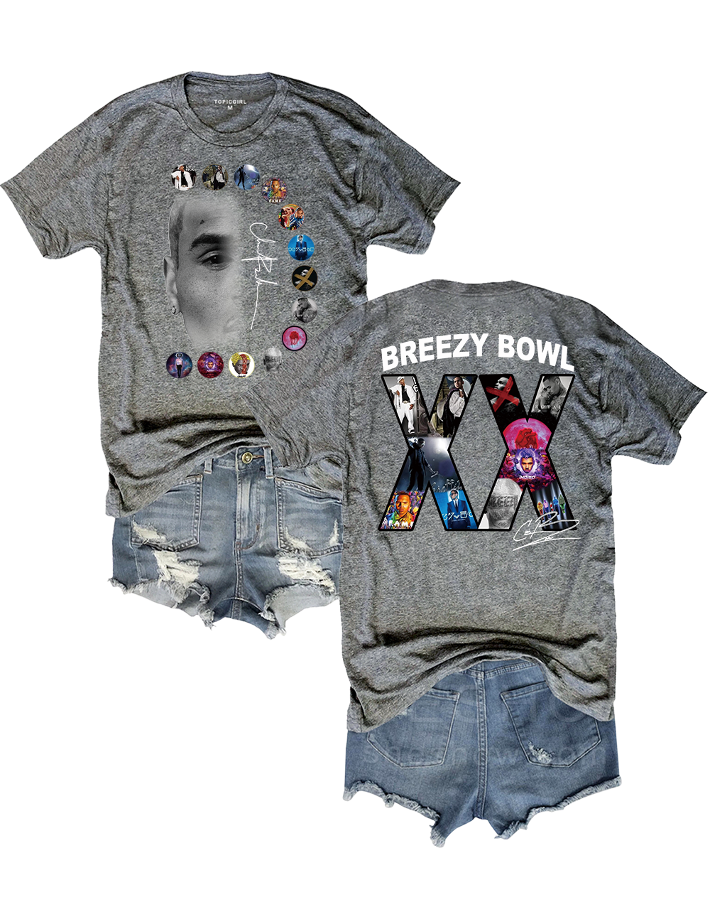 Chris Brown Tour Breezy Bowl XX V2 Crop Top