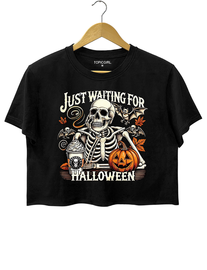 Just Waiting for Halloween Crop Top