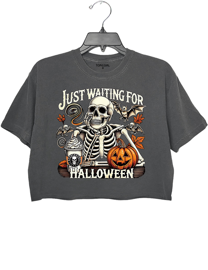 Just Waiting for Halloween Crop Top
