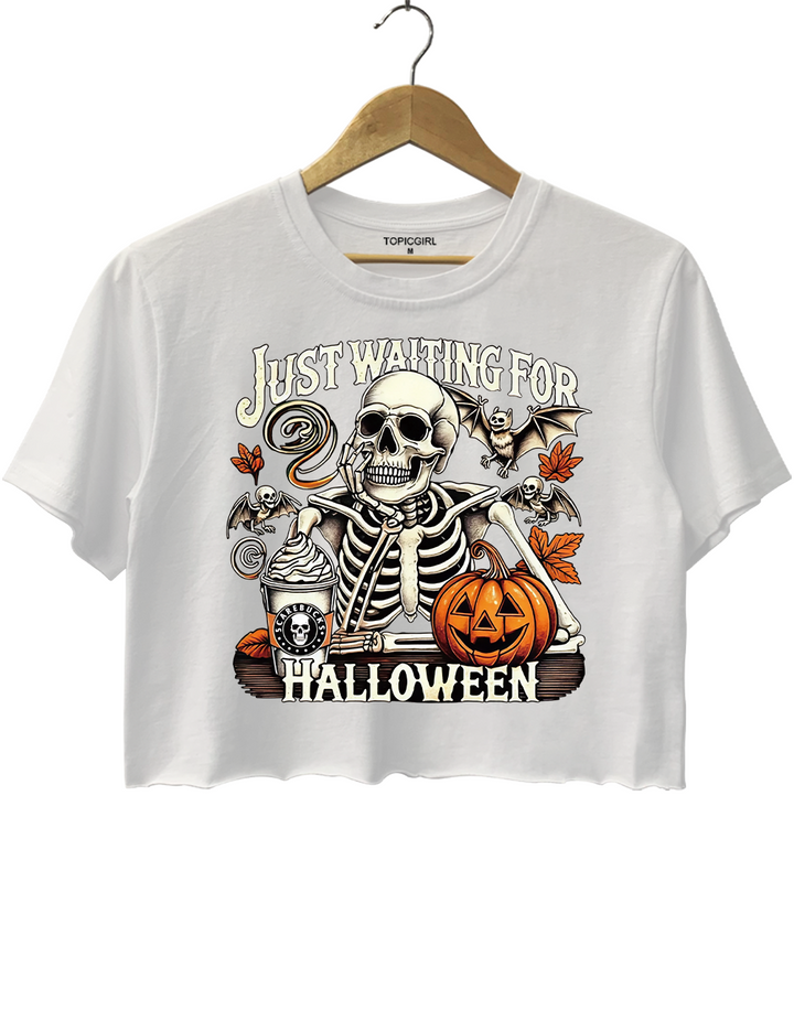 Just Waiting for Halloween Crop Top