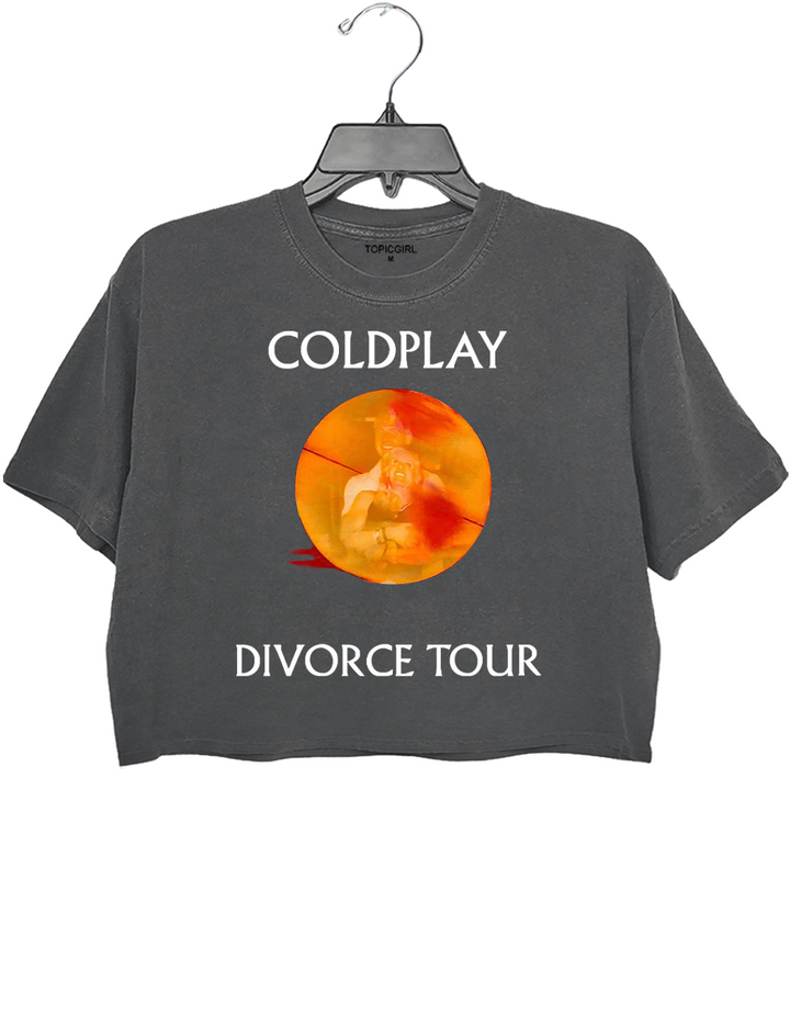 Coldplay Divorce Tour Crop Top