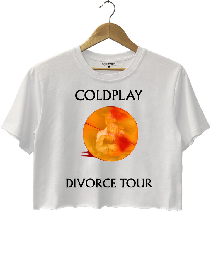 Coldplay Divorce Tour Crop Top
