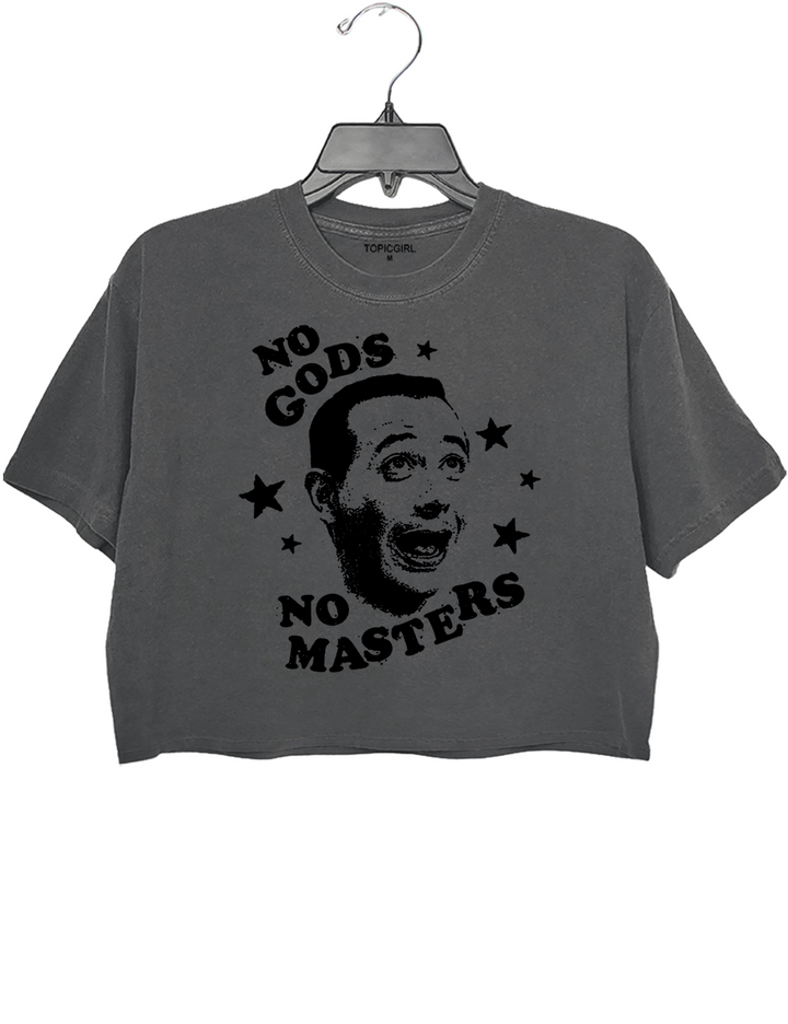 No Gods No Masters Peewee Herman Crop Top