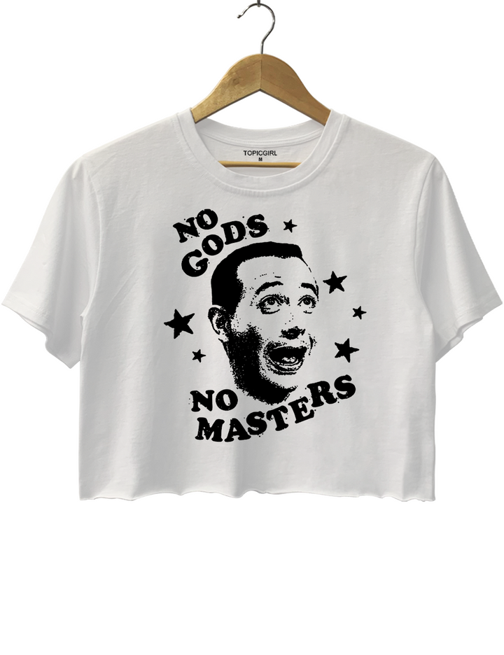 No Gods No Masters Peewee Herman Crop Top