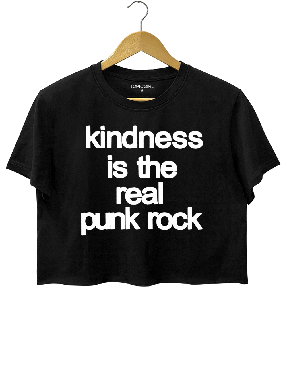 Kindness is the real punk rock Crop Top