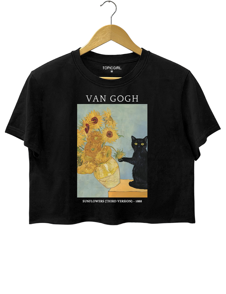 Funny Cat Crop Top