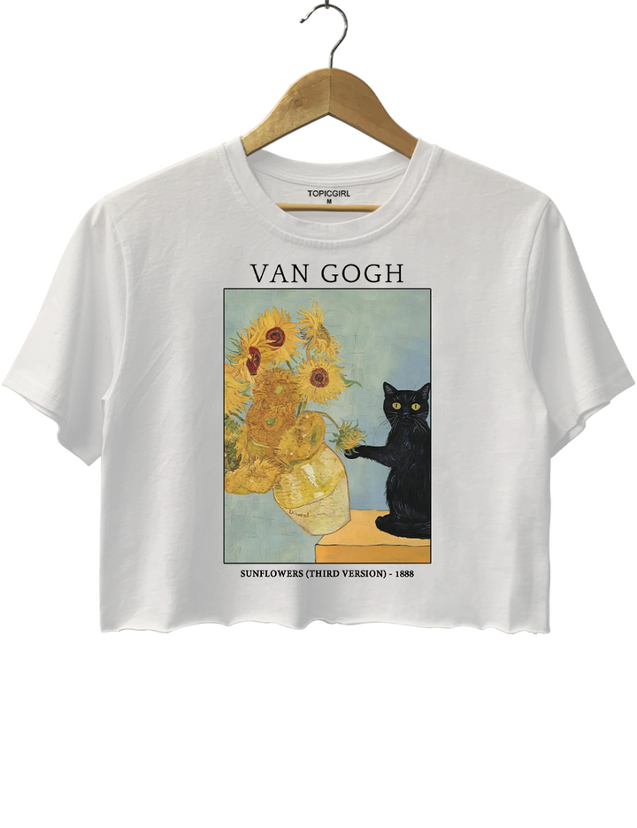 Funny Cat Crop Top