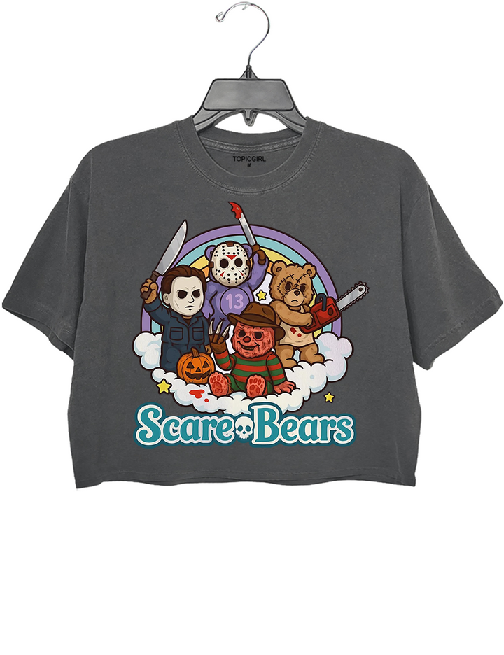 Scary Care Scare Bears Funny Halloween Horror Faces