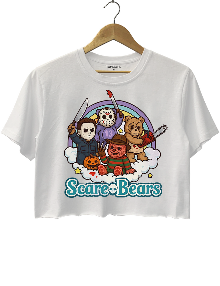 Scary Care Scare Bears Funny Halloween Horror Faces