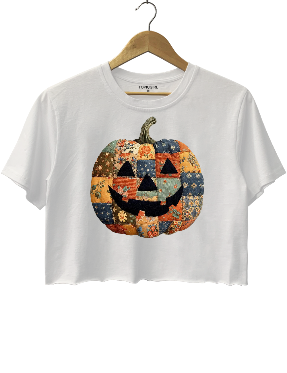 Retro Patchwork Halloween Pumpkin