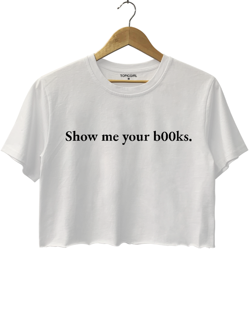 Show me your books Crop Top