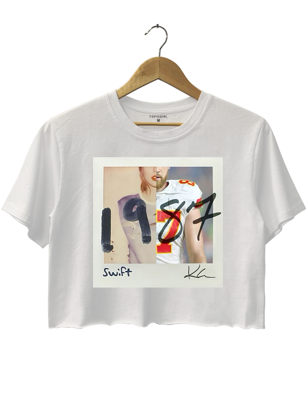 1987 Taylor Swift And Travis Kelce Crop Top