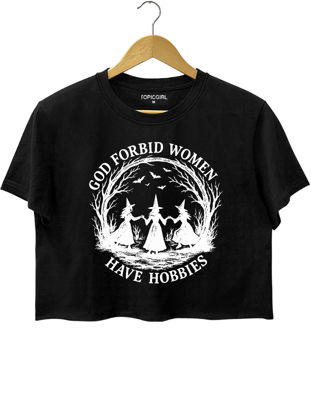 God Forbid Women Have Hobbies Crop Top