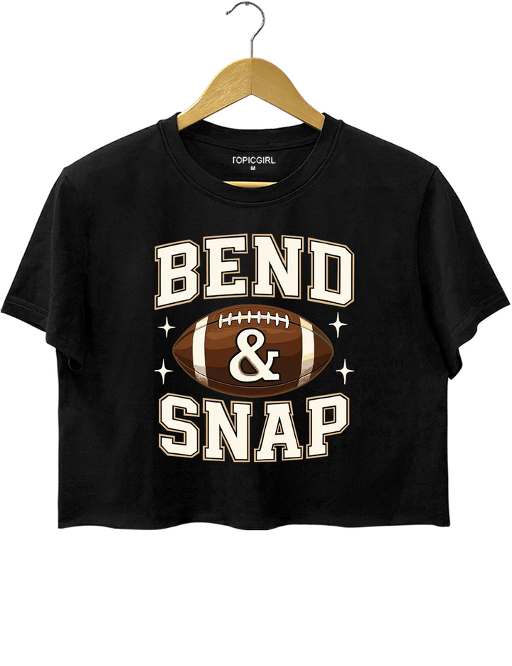 Bend and Snap Womens Football Crop Top