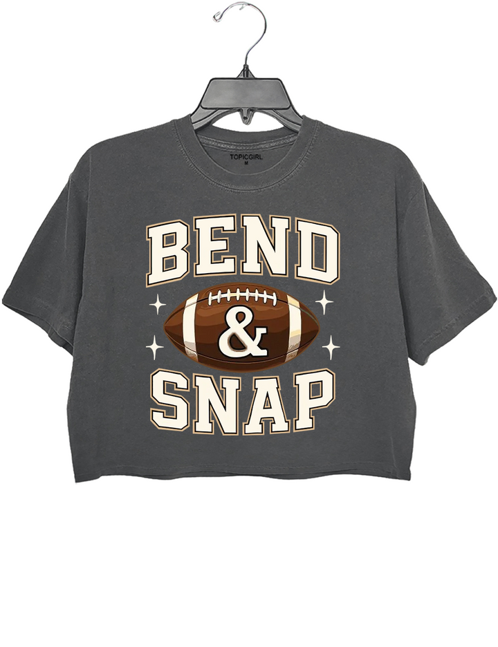 Bend and Snap Womens Football Crop Top