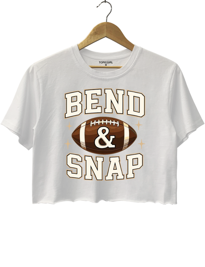 Bend and Snap Womens Football Crop Top