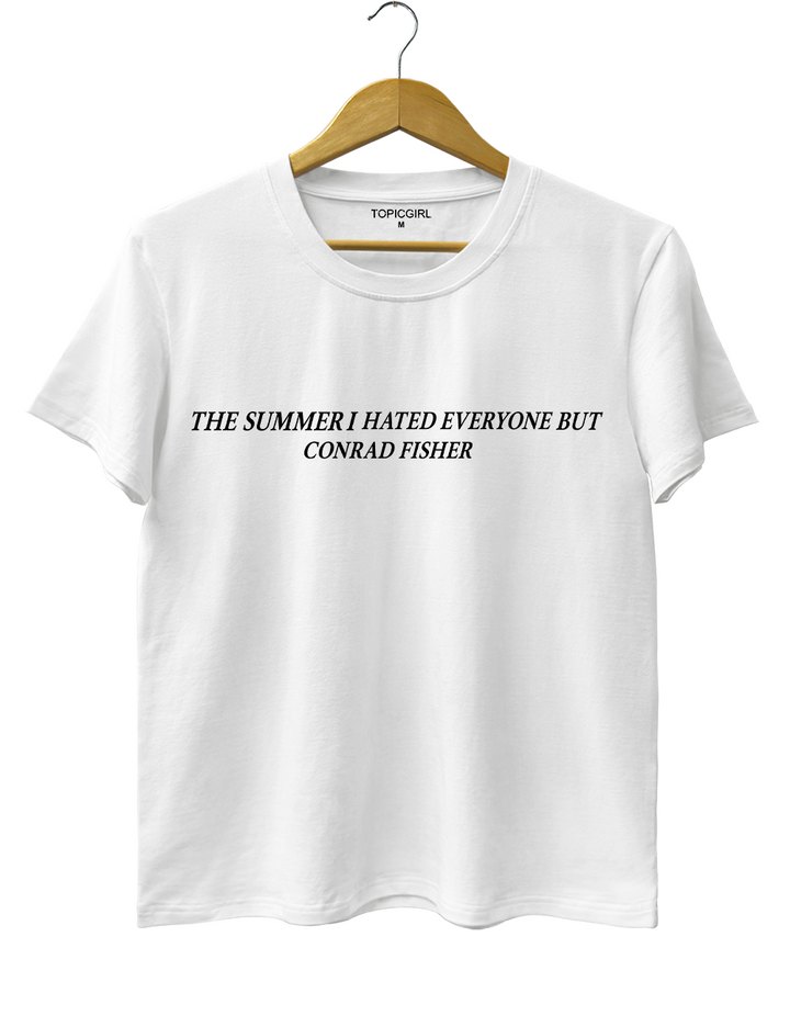 The Summer Hated Everyone But Conrad Fisher Crop Top