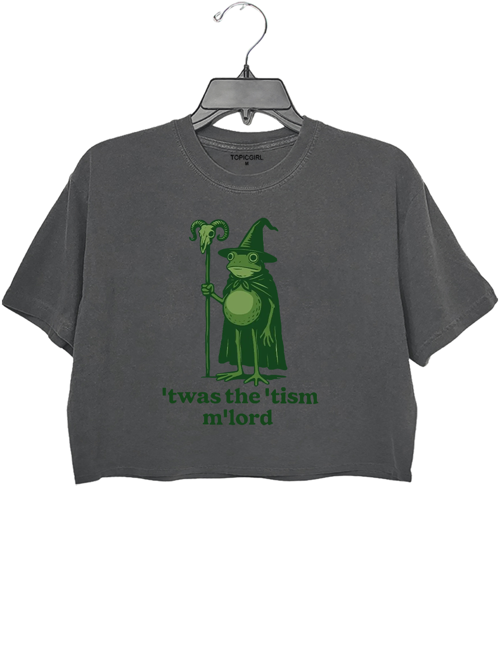Twas The Tism M'lord Frog Wizard Crop Top
