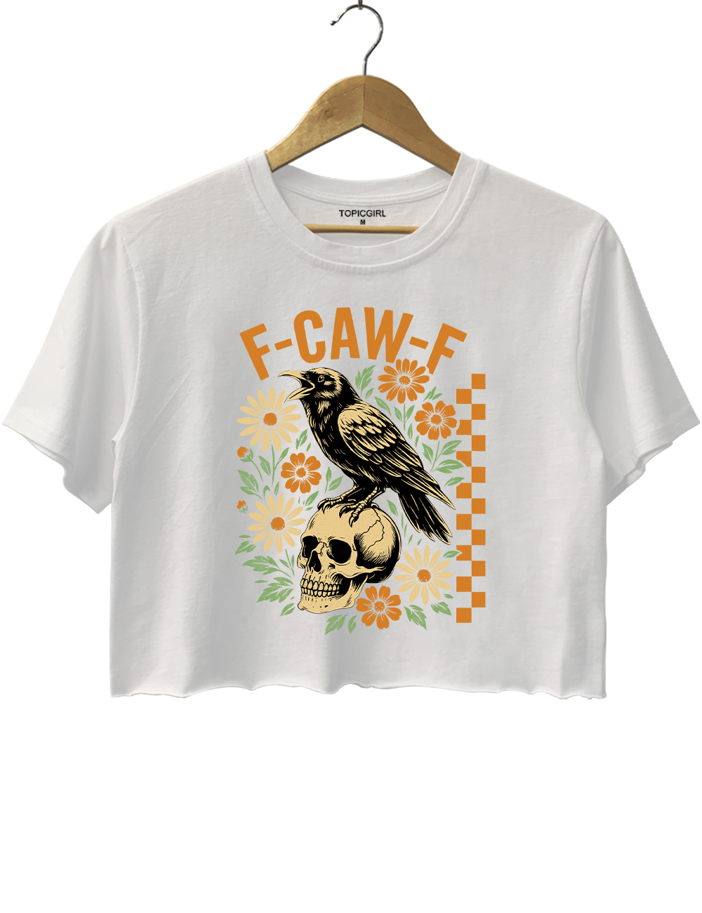 F-Caw-F Protest Black Crow Crop Top