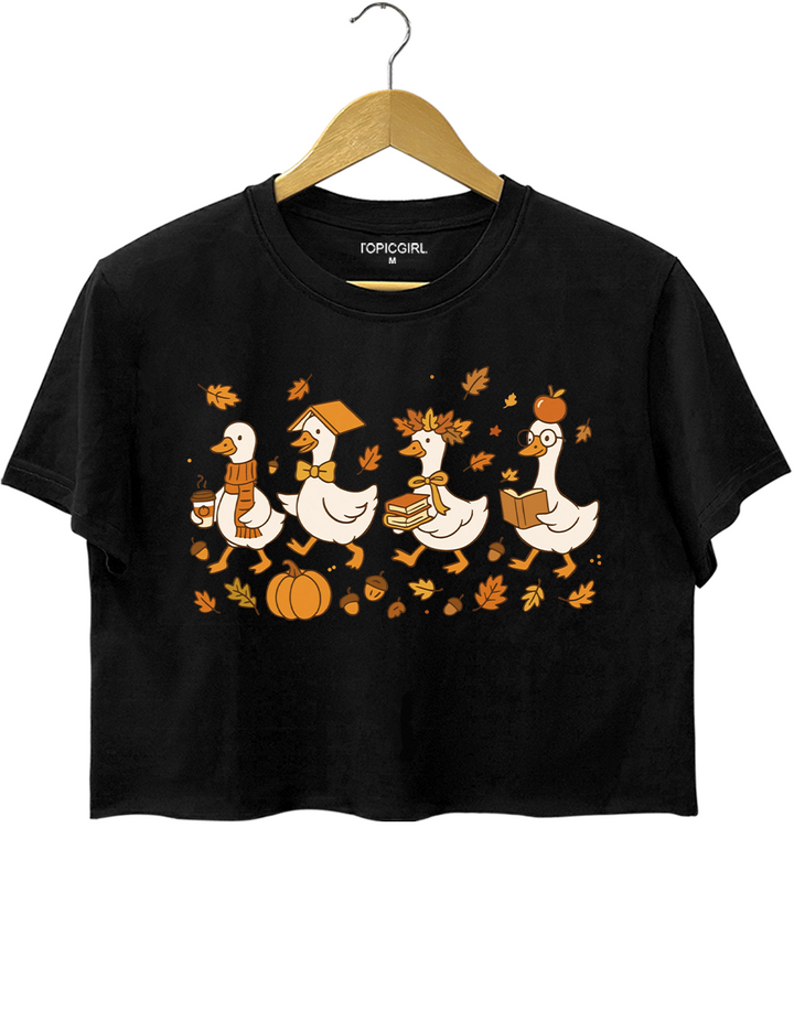 Fall Goose Crop Top