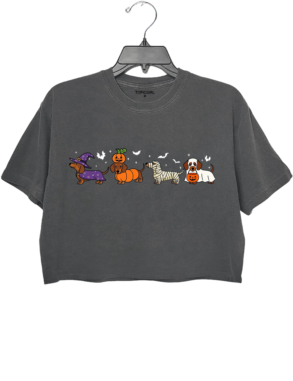Halloween Dachshund Crop Top