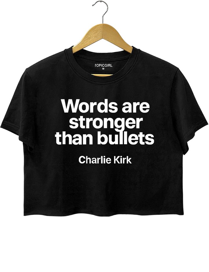 Words Are Stronger Than Bullets Charlie kirk