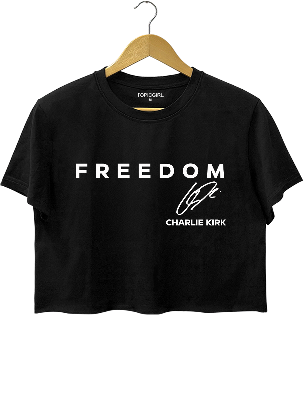 Freedom Charlie kirk Crop Top