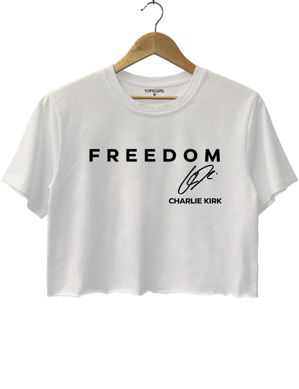 Freedom Charlie kirk Crop Top