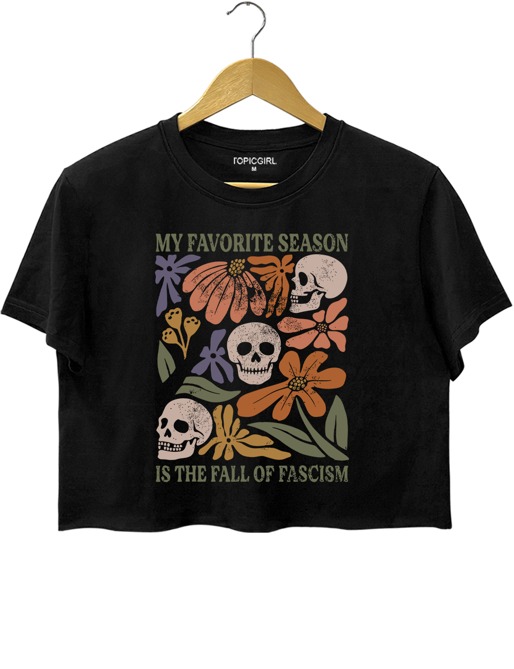 My Favorite Season is the Fall of Fascism Crop Top