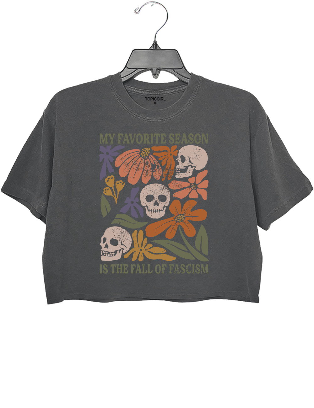My Favorite Season is the Fall of Fascism Crop Top