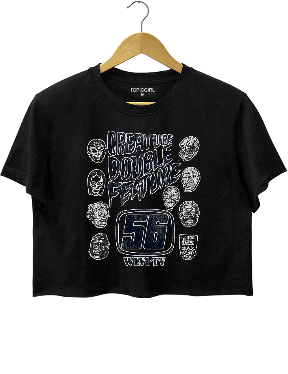 Creature Feature 70s Horror Crop Top